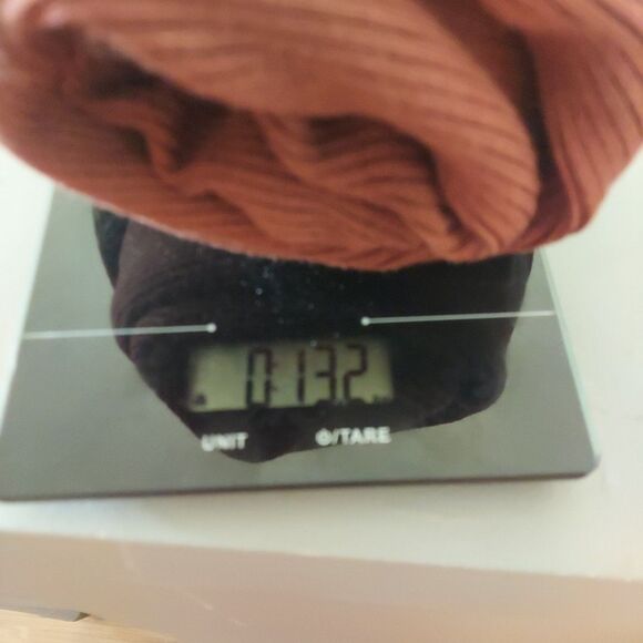 Planet Gold Brown Ribbed Knit Knee Length Bodycon Sweater Dress Sz Large - Picture 7 of 8